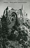 Czorsztyn - Ruiny Czorsztyna na pocztwce z 1936 roku