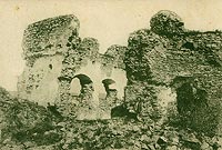 Czorsztyn - Ruiny Czorsztyna na zdjciu Jzefa Zajczkowskiego z 1906 roku