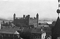 Gniew - Zamek w Gniewie na zdjciu z lat 1921-1939