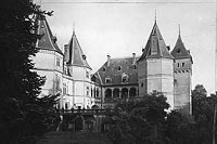 Gouchw - Zamek w Gouchowie na zdjciu z lat 1918-27