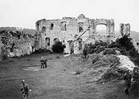 Kazimierz Dolny - Ruiny zamku w Kazimierzu w 1940 roku