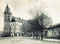 Komin - Zamek w Kominie na pocztwce z przeomu XIX i XX wieku