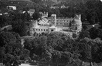 Krasiczyn - Zamek w Krasiczynie na zdjciu z okresu midzywojennego