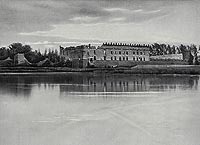 Krupe - Zamek na zdjciu z 1899 roku