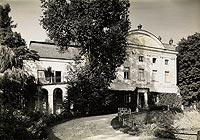 Kurozwki - Zamek w Kurozwkach na zdjciu Henryka Poddbskiego z okoo 1936 roku