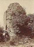 Lanckorona - Zamek w Lanckoronie na zdjciu z 1896 roku