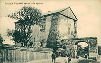 czyca - Zamek w czycy na pocztwce z okresu midzywojennego