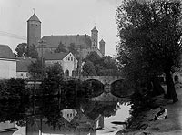 Lidzbark Warmiski - Zamek na zdjciu z 1919 roku
