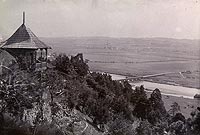 Melsztyn - Zamek w Melsztynie na zdjciu z lat 1892-97