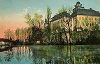 Midzylesie - Zamek w Midzylesiu na widokwce z lat 1910-1920