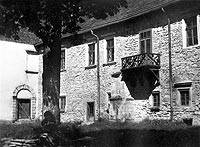 Nowy Scz - Zamek w Nowym Sczu na fotografii z lat 1939-45