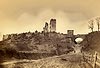 Ossolin - Ruiny zamku w Ossolinie na zdjciu z 1872 roku