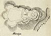 Melsztyn - Plan zamku wedug Szczsnego Morawskiego, Krakw 1863