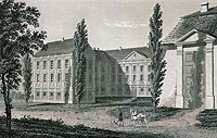 Wiele Pnocny - Zamek w Wieleniu na litografii Edwarda Raczyskiego, Wspomnienia Wielkopolski to jest wojewdztw poznaskiego, kaliskiego i gnienieskiego, 1843