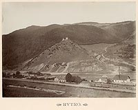 Rytro - Ruiny zamku w Rytrze na zdjciu Jzefa Zajczkowskiego z 1905 roku