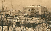 Sandomierz - Zamek na pocztwce z 1915 roku