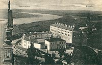 Sandomierz - Zamek na pocztwce z 1919 roku