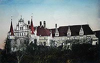 Siedlisko - Zamek w Siedlisku na pocztwce z 1912 roku