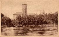 Uniejw - Zamek w Uniejowie na zdjciu z lat 1910-20